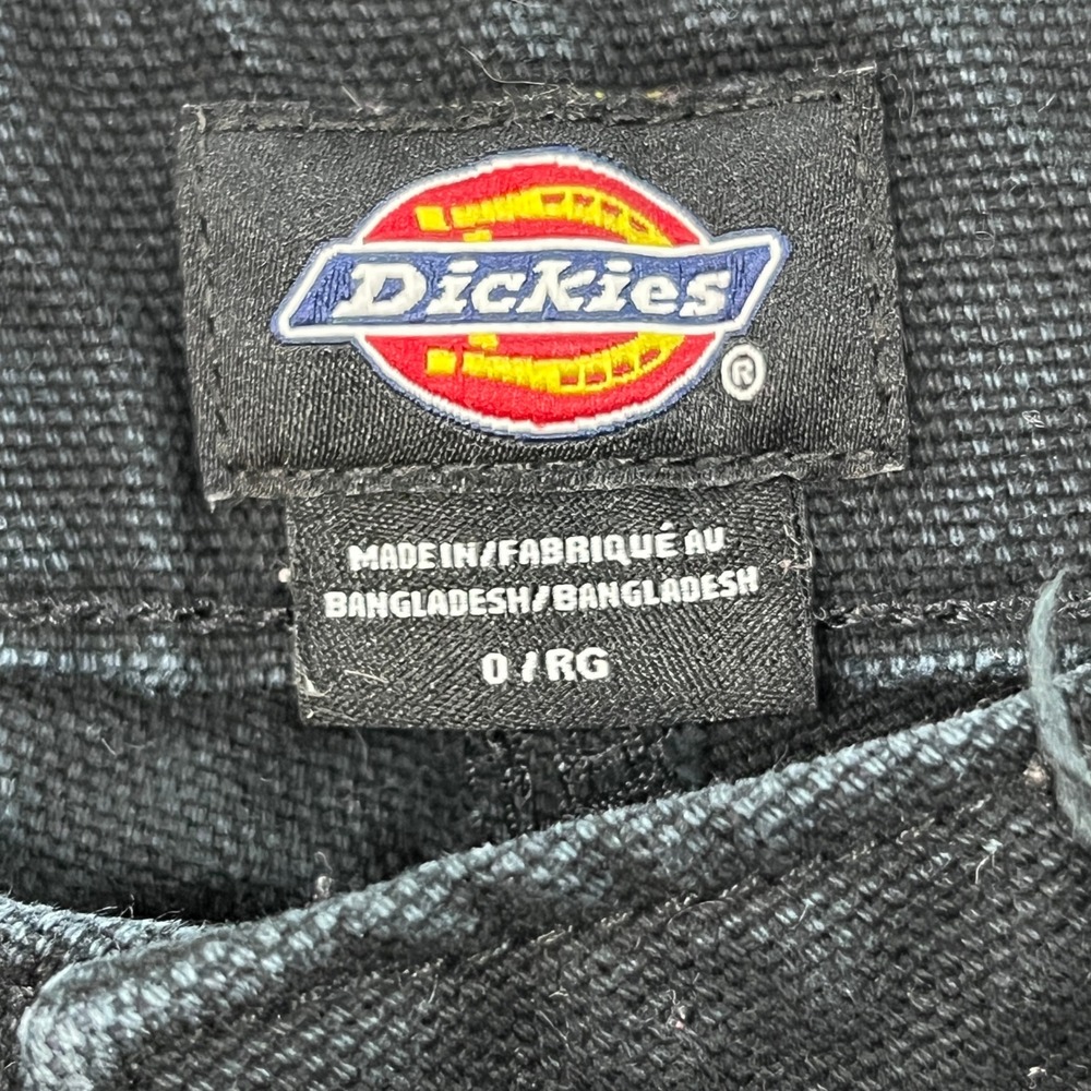 Dickies Pants Womens 0 Black FPR05SBK Duck Canvas Relaxed Straight Leg Workwear - Picture 5 of 11